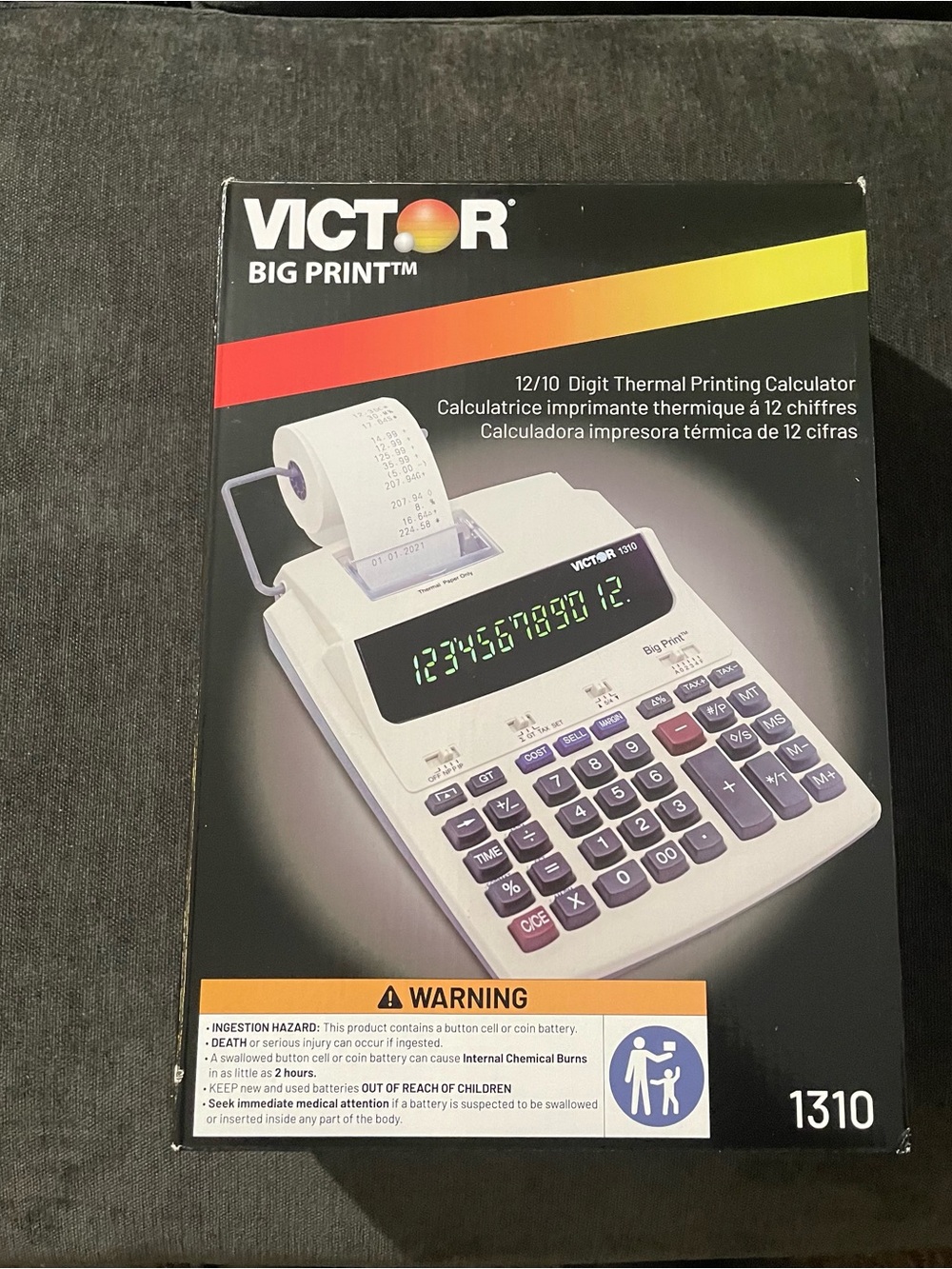 Victor Big Print Desktop Calculator